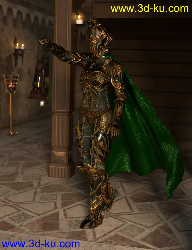 dForce SY Capes II for Genesis 8模型的图片5