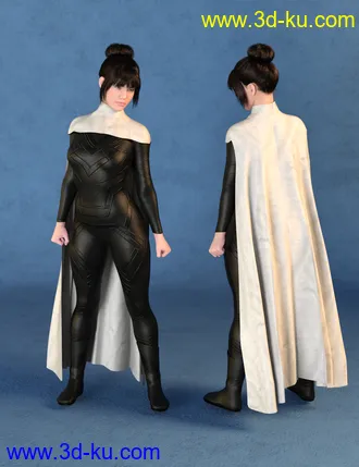 3D打印模型dForce SY Capes II for Genesis 8的图片