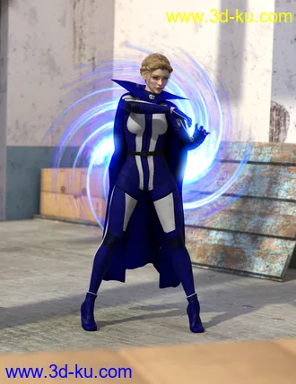 3D打印模型dForce SY Capes II for Genesis 8的图片