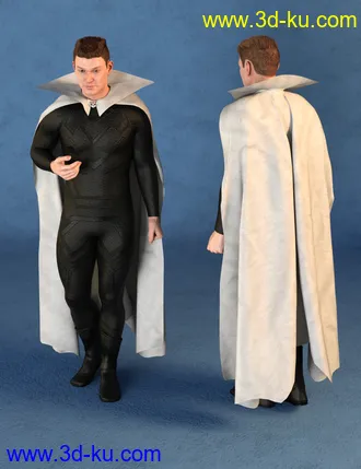 3D打印模型dForce SY Capes II for Genesis 8的图片