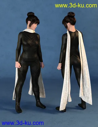 3D打印模型dForce SY Capes II for Genesis 8的图片