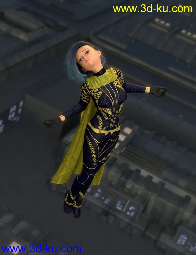 dForce SY Capes II for Genesis 8模型的图片13