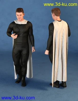 3D打印模型dForce SY Capes II for Genesis 8的图片