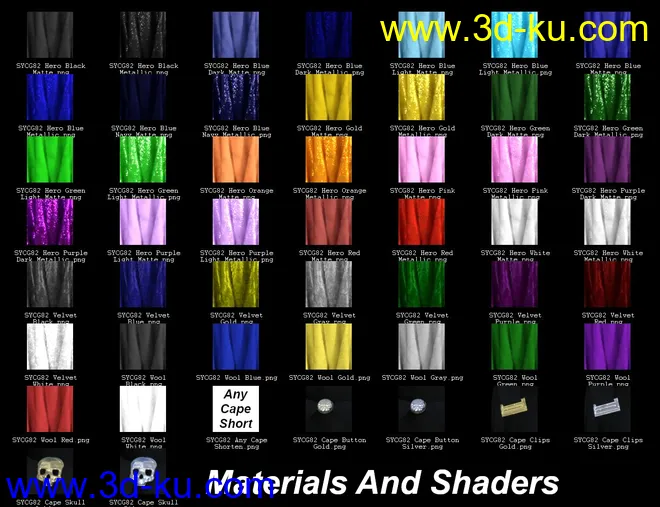 dForce SY Capes II for Genesis 8模型的图片15