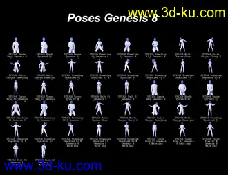 3D打印模型dForce SY Shackled 3! for Genesis 8的图片