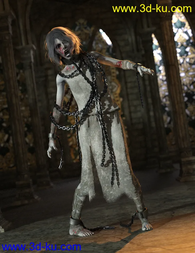 dForce SY Shackled 3! for Genesis 8模型的图片6