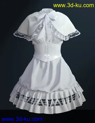 3D打印模型dForce SYee Cute Princess Dress for Genesis 8 Females的图片