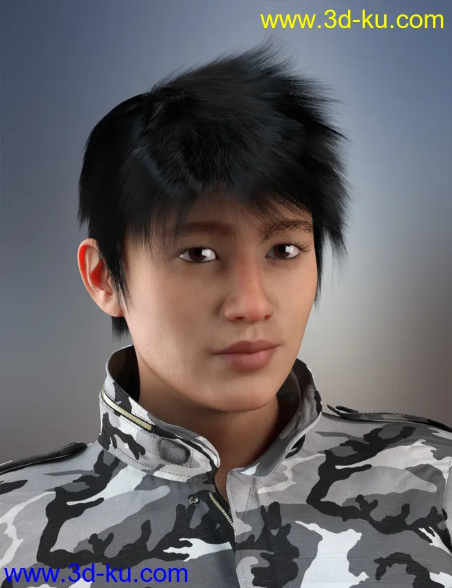 dForce Tansen Hair for Genesis 3, 8 and 8.1模型的图片1