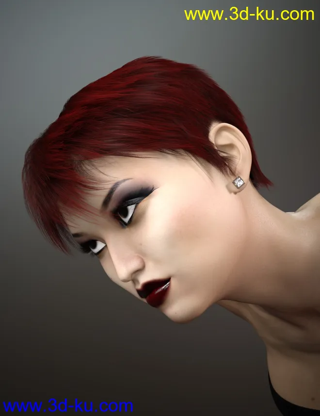 dForce Tansen Hair for Genesis 3, 8 and 8.1模型的图片2