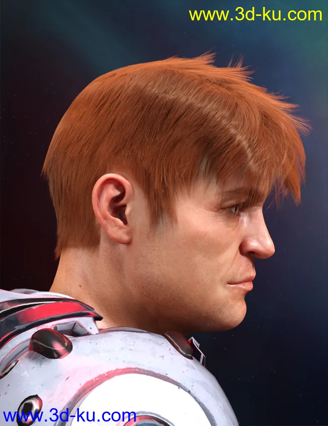 dForce Tansen Hair for Genesis 3, 8 and 8.1模型的图片3