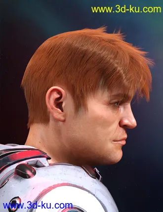 3D打印模型dForce Tansen Hair for Genesis 3, 8 and 8.1的图片