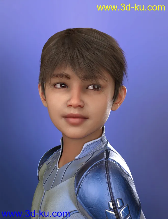 dForce Tansen Hair for Genesis 3, 8 and 8.1模型的图片7