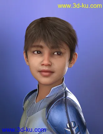 3D打印模型dForce Tansen Hair for Genesis 3, 8 and 8.1的图片