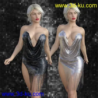 3D打印模型dForce Tassel Dress的图片