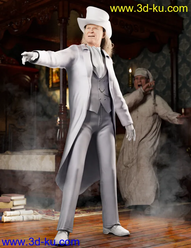 dForce Victorian Gentleman Outfit for Genesis 8 and 8.1 Males模型的图片1
