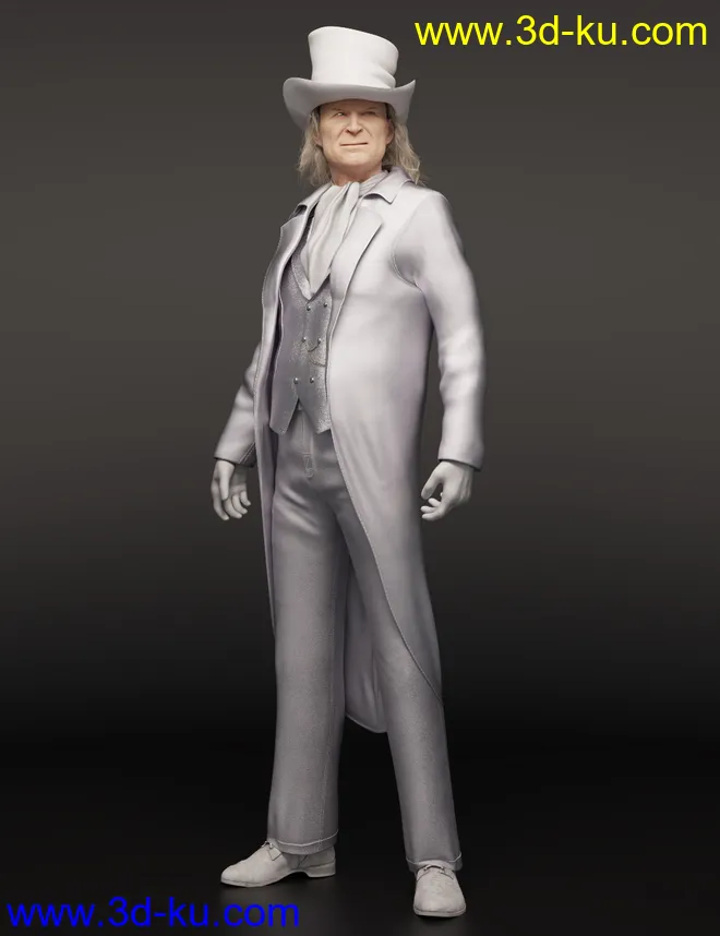 dForce Victorian Gentleman Outfit for Genesis 8 and 8.1 Males模型的图片2