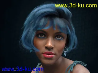 3D打印模型dForce Voila Hair for Genesis 8, 8.1, and 3 Females的图片