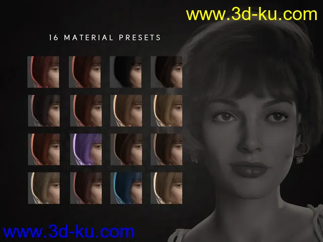 dForce Voila Hair for Genesis 8, 8.1, and 3 Females模型的图片9