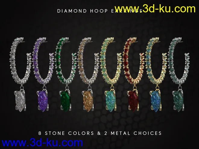 dForce Voila Hair for Genesis 8, 8.1, and 3 Females模型的图片10