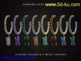 3D打印模型dForce Voila Hair for Genesis 8, 8.1, and 3 Females的图片