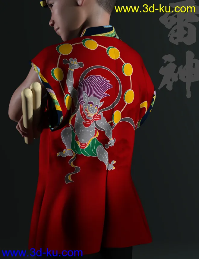 dForce Wadaiko Brothers for Kayden 8.1模型的图片11