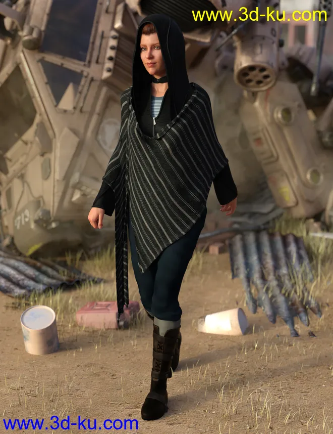 dForce Wander Outfit for Genesis 8 Female(s)模型的图片1