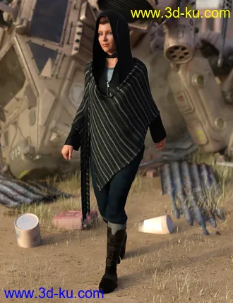 3D打印模型dForce Wander Outfit for Genesis 8 Female(s)的图片