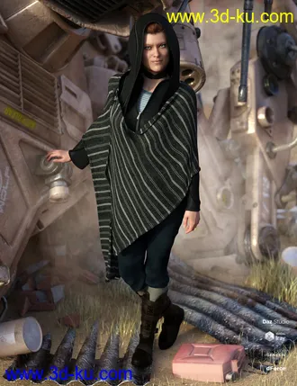 3D打印模型dForce Wander Outfit for Genesis 8 Female(s)的图片