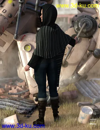 3D打印模型dForce Wander Outfit for Genesis 8 Female(s)的图片