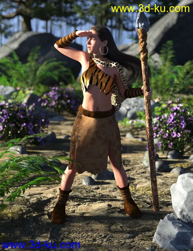dForce Wild Woman Outfit for Genesis 8 Female模型的图片1