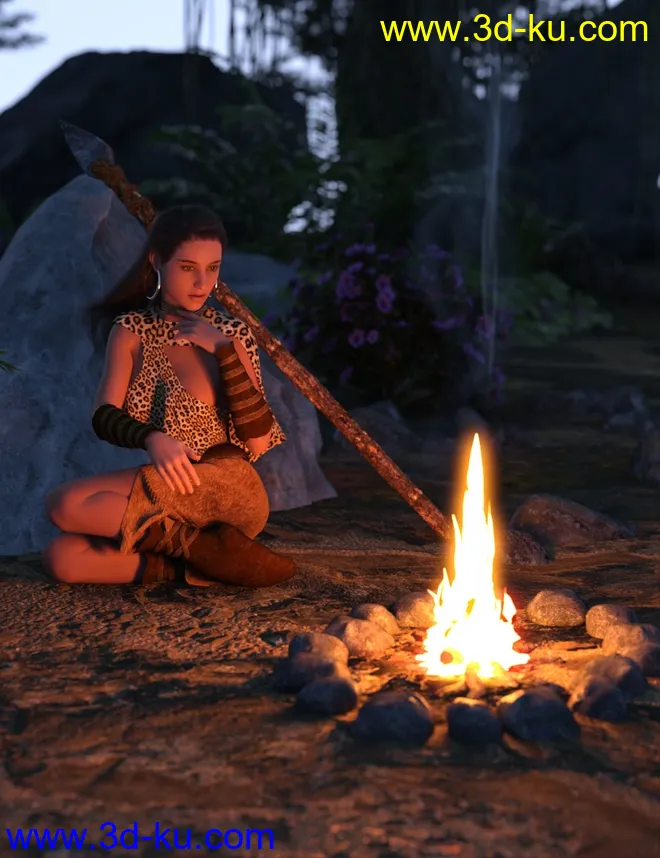 dForce Wild Woman Outfit for Genesis 8 Female模型的图片2