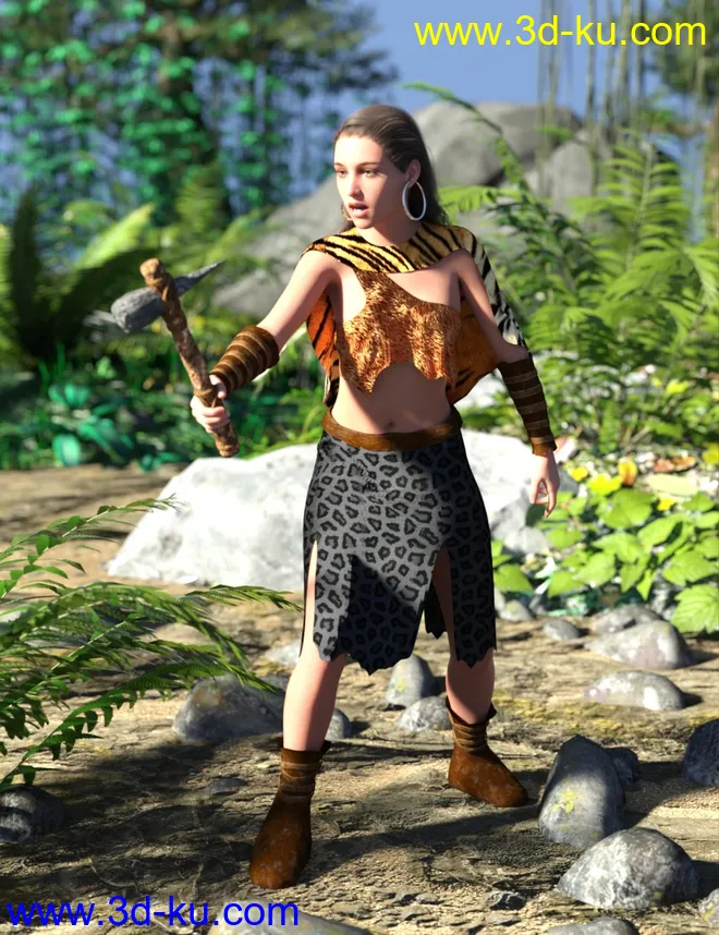dForce Wild Woman Outfit for Genesis 8 Female模型的图片3