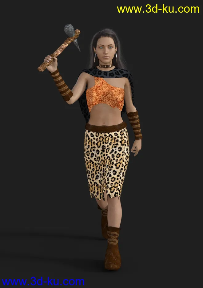 dForce Wild Woman Outfit for Genesis 8 Female模型的图片5