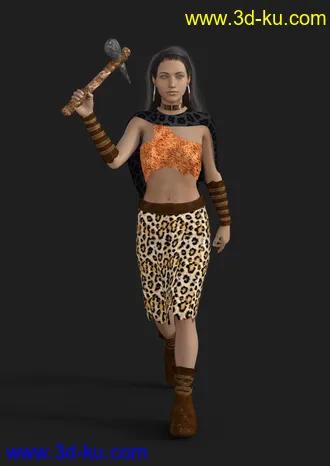 3D打印模型dForce Wild Woman Outfit for Genesis 8 Female的图片