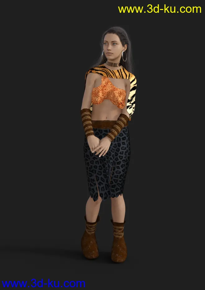 dForce Wild Woman Outfit for Genesis 8 Female模型的图片6