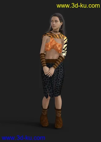 3D打印模型dForce Wild Woman Outfit for Genesis 8 Female的图片