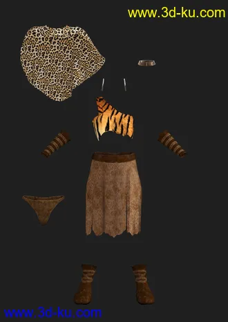 3D打印模型dForce Wild Woman Outfit for Genesis 8 Female的图片