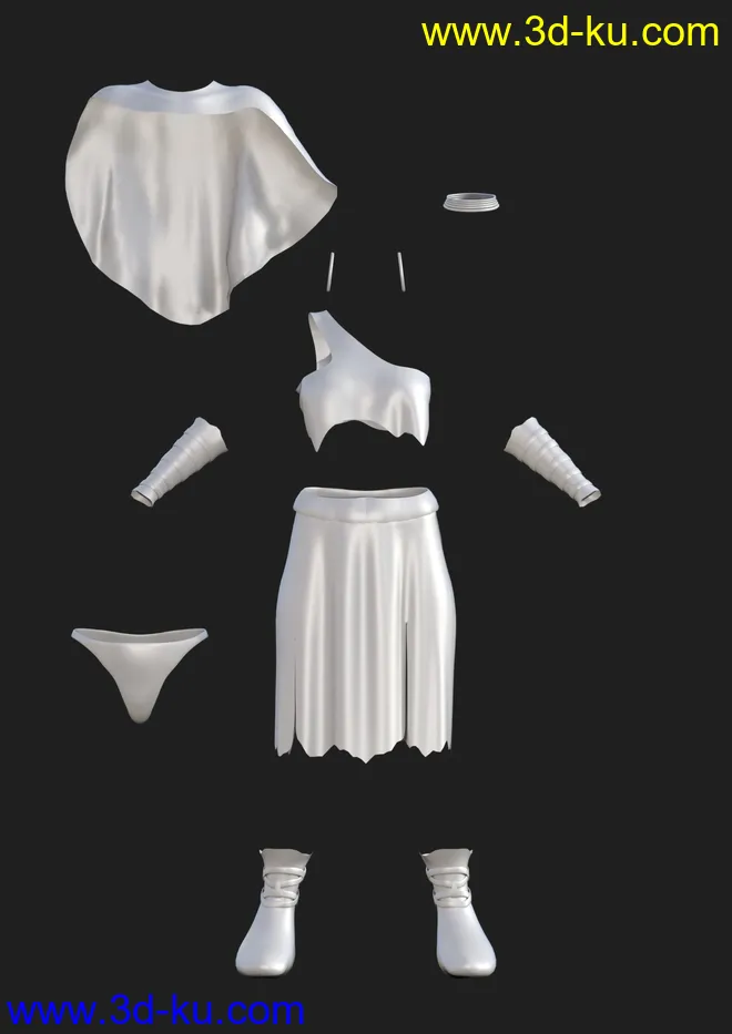 dForce Wild Woman Outfit for Genesis 8 Female模型的图片8