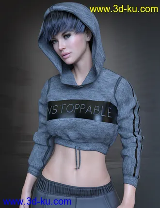 3D打印模型dForce X-Fashion Urban Outfit for Genesis 8 and 8.1 Females的图片