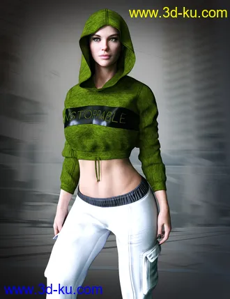 3D打印模型dForce X-Fashion Urban Outfit for Genesis 8 and 8.1 Females的图片