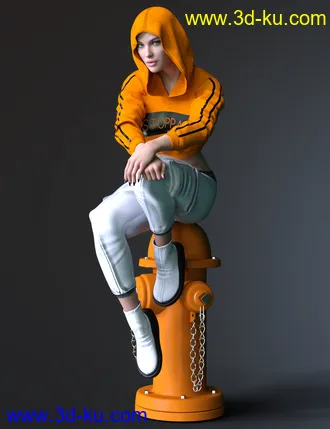 3D打印模型dForce X-Fashion Urban Outfit for Genesis 8 and 8.1 Females的图片