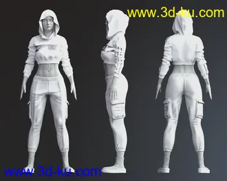3D打印模型dForce X-Fashion Urban Outfit for Genesis 8 and 8.1 Females的图片