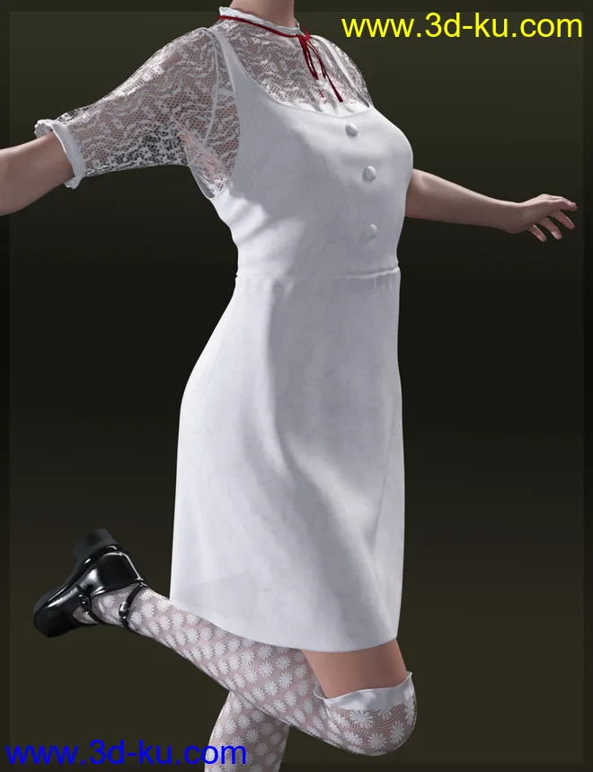 dForce Young Summer One-Piece for Genesis 8 Females模型的图片3