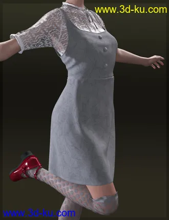 3D打印模型dForce Young Summer One-Piece for Genesis 8 Females的图片