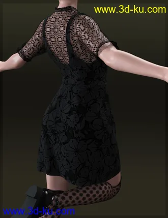 3D打印模型dForce Young Summer One-Piece for Genesis 8 Females的图片
