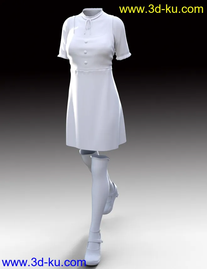 dForce Young Summer One-Piece for Genesis 8 Females模型的图片8
