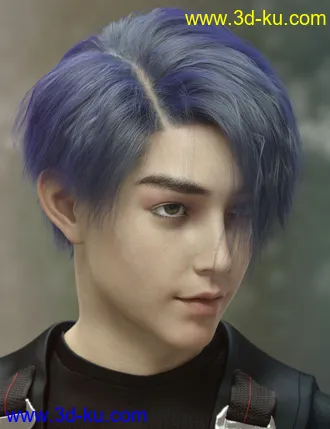 3D打印模型dForce Yunbae Hair for Genesis 8 and 8.1的图片