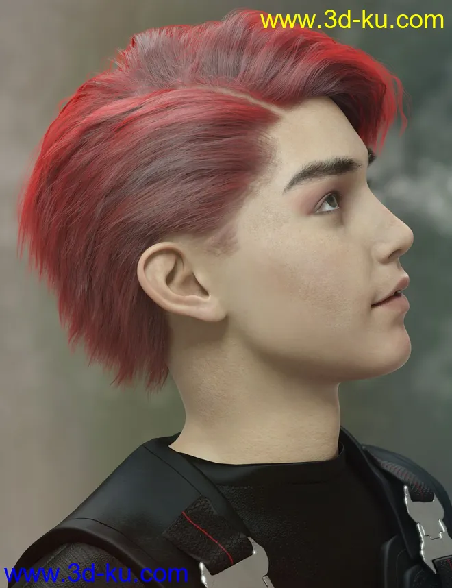 dForce Yunbae Hair for Genesis 8 and 8.1模型的图片7