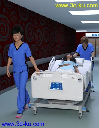 3D打印模型dForce ZO Female Scrub Set for Genesis 8 Females的图片