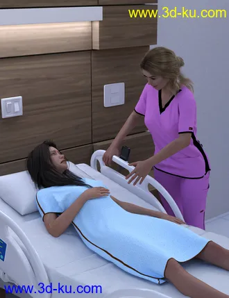 3D打印模型dForce ZO Female Scrub Set for Genesis 8 Females的图片